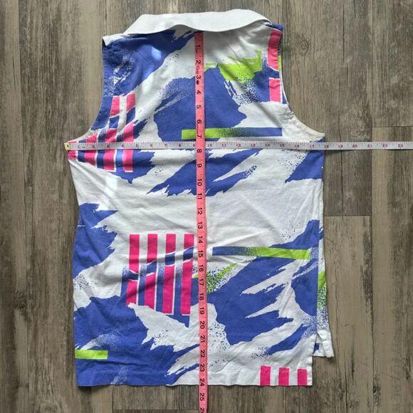 Vintage Nike Challenge Court Tennis All Over Print Shirt Size Medium - Picture 5 of 5